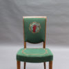 4 Fine French Art Deco Dining Chairs by Jules Leleu (4 arm chairs available)