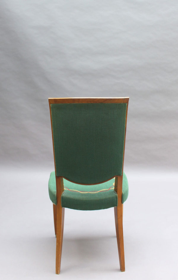 4 Fine French Art Deco Dining Chairs by Jules Leleu (4 arm chairs available) - Image 10