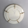 A Large Fine French Art Deco Two-Tiered Round Flush Mount by Jean Perzel