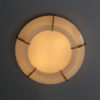 A Large Fine French Art Deco Two-Tiered Round Flush Mount by Jean Perzel