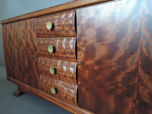 Fine French Art Deco Mahogany Sideboard by Albert Guenot for "Pomone" - Image 6