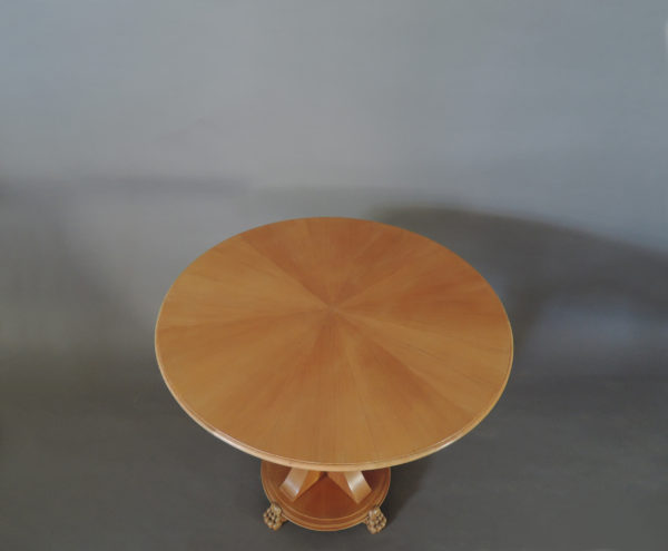 A Fine French Art Deco Elm Guéridon by Chaleyssin - Image 11