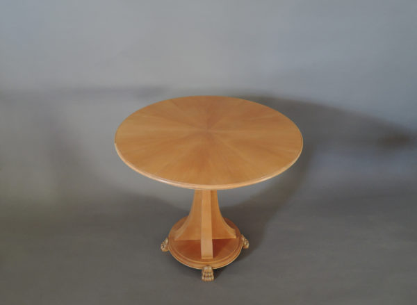 A Fine French Art Deco Elm Guéridon by Chaleyssin - Image 3