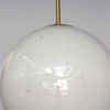Fine French 1950's Glass and Bronze Pendant by Perzel