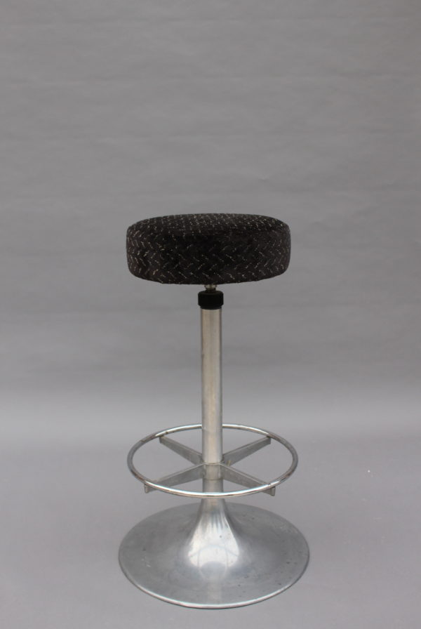 A Pair of 1960's Aluminum Bar Stools - Image 3