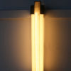Fine French Art Deco Vertical Wall Light in Bronze and Glass by Jean Perzel