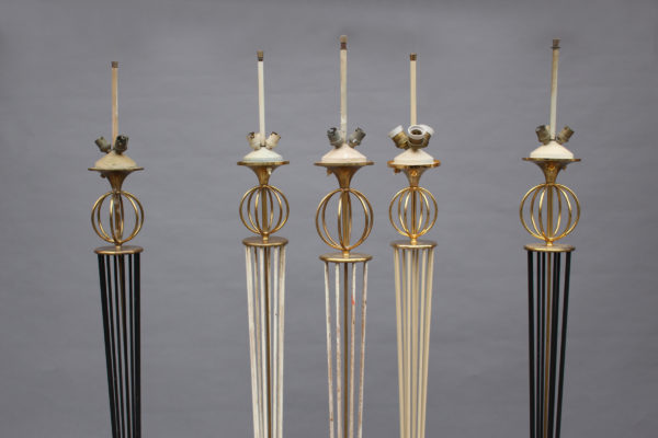 5 French 1950's Floor Lamps by Arlus (2 available) - Image 3