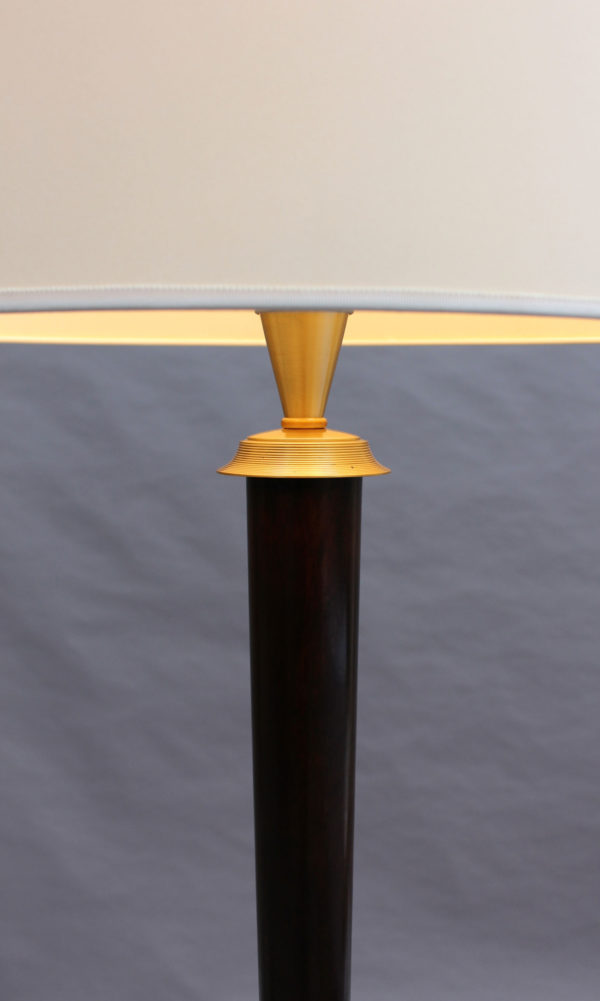 Fine French Art Deco Patinated Brass Floor Lamp - Image 8