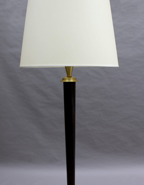 Fine French Art Deco Patinated Brass Floor Lamp - Image 6