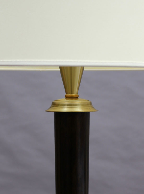 Fine French Art Deco Patinated Brass Floor Lamp - Image 7