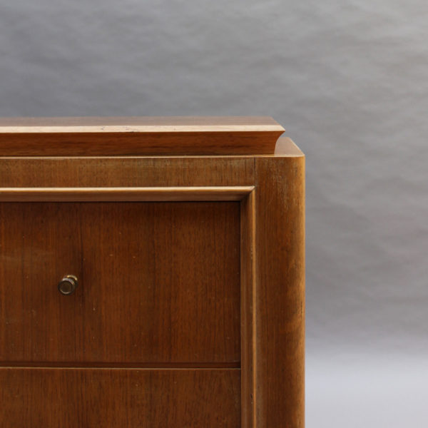 Fine French Art Deco 3 Drawers Palisander Commode with Brass Details - Image 10