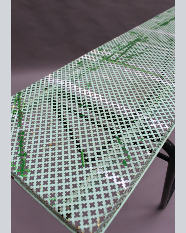 French 1950s Perforated Metal Console in the Style of Mathieu Mategot - Image 10