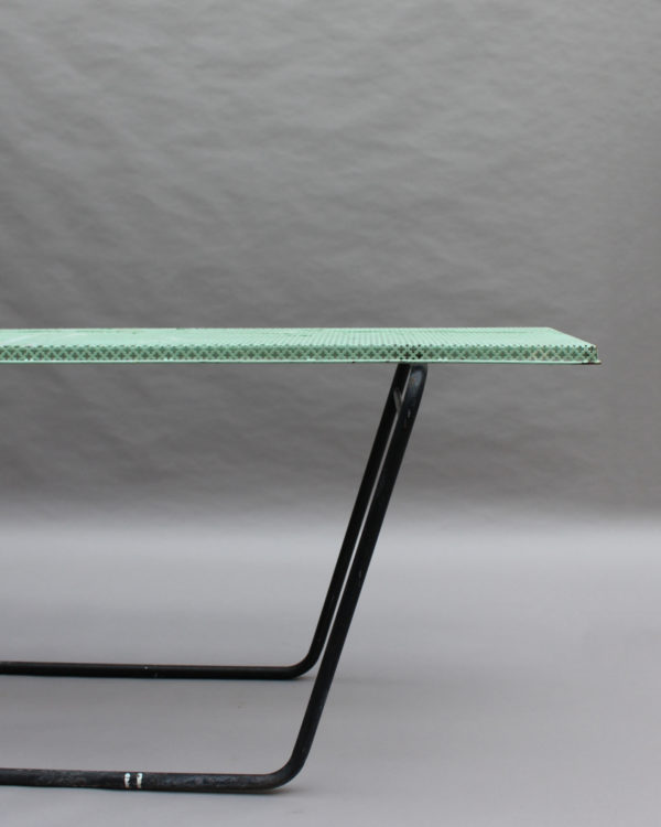 French 1950s Perforated Metal Console in the Style of Mathieu Mategot - Image 11