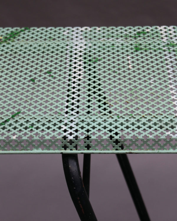 French 1950s Perforated Metal Console in the Style of Mathieu Mategot - Image 14