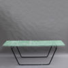 French 1950s Perforated Metal Console in the Style of Mathieu Mategot