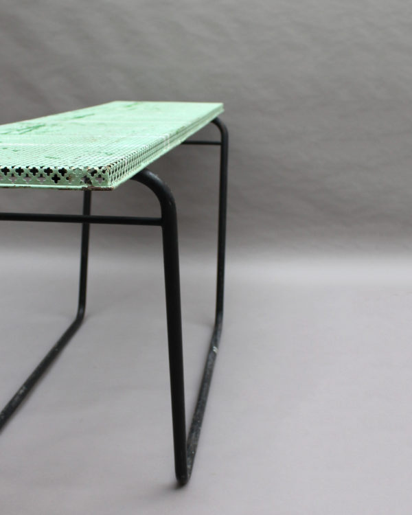 French 1950s Perforated Metal Console in the Style of Mathieu Mategot - Image 9