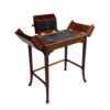 Fine Mahogany Writing Table with 3 Fold-Out Compartments