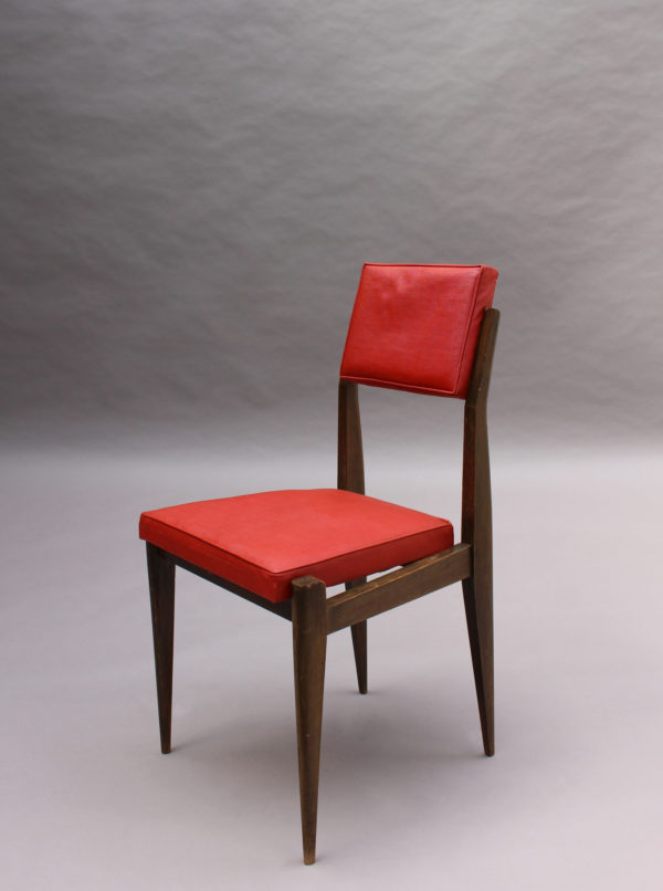 Pair of Fine French 1950s Beech Chairs - Image 6