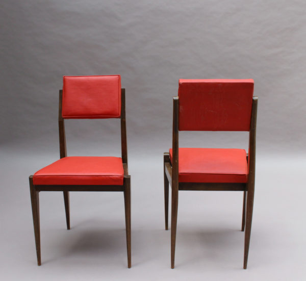 Pair of Fine French 1950s Beech Chairs - Image 3