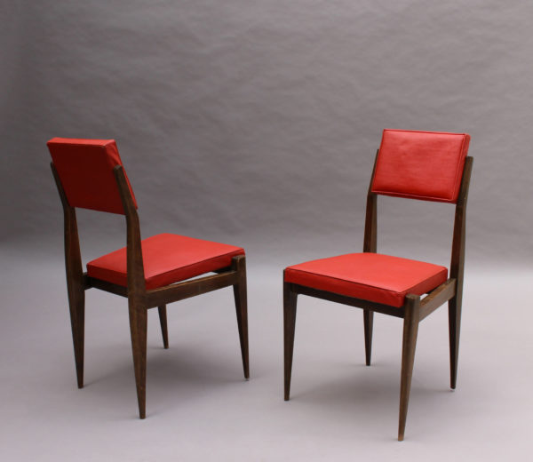 Pair of Fine French 1950s Beech Chairs - Image 2