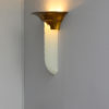 A Large Fine French Art Deco Bronze Sconce with Cascading Glass Slabs by Perzel