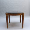 Fine French Large Art Deco Mahogany Guéridon with Marble Top