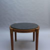 Fine French Large Art Deco Mahogany Guéridon with Marble Top