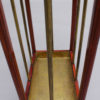 Fine French 1900s Brass and Wood Umbrella Stand