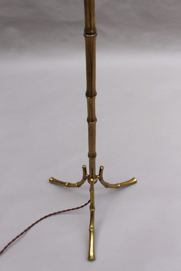 Fine French 1950's Bronze Floor Lamp by Maison Baguès - Image 10