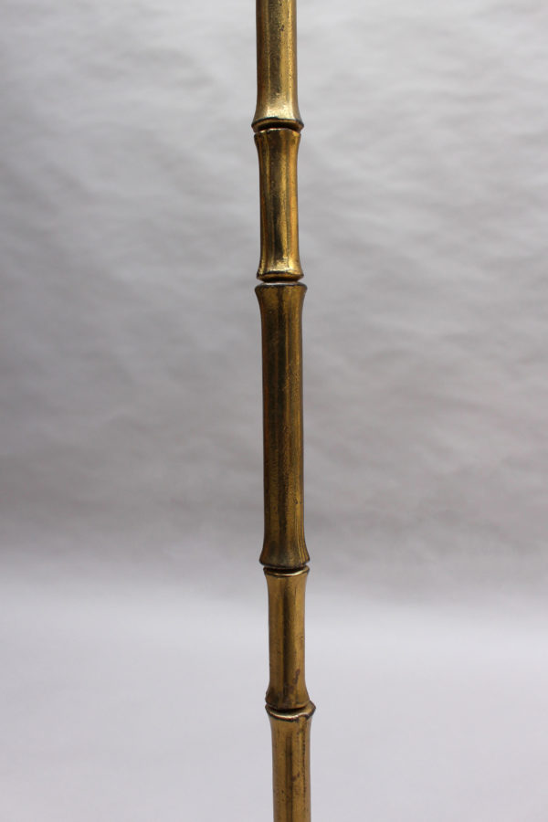 Fine French 1950's Bronze Floor Lamp by Maison Baguès - Image 8