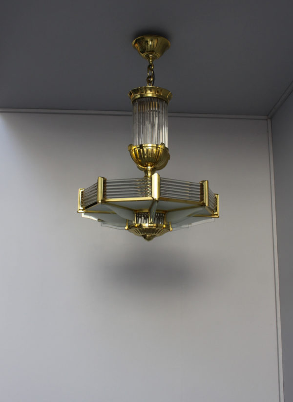 1943 - Octagonal Chandelier by Petitot - Image 3