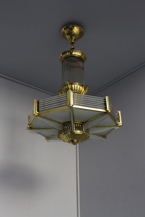 1943 - Octagonal Chandelier by Petitot - Image 5