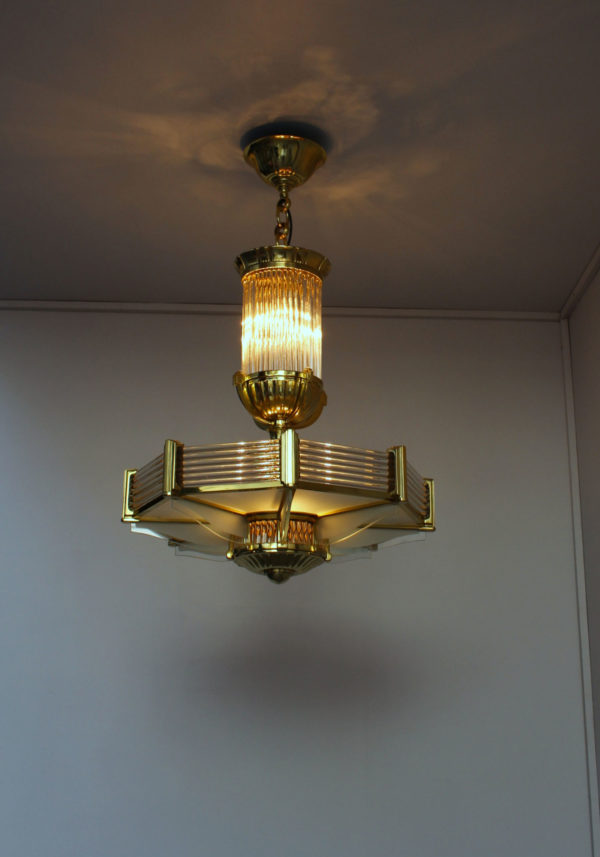 1943 - Octagonal Chandelier by Petitot - Image 7