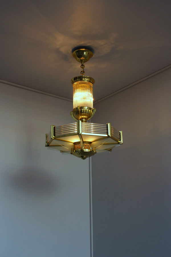 1943 - Octagonal Chandelier by Petitot - Image 8