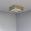 Fine 1950’s Brass and Glass Square “Queen's Necklace” Ceiling Light by Perzel