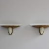 Pair of Fine French Art Deco Bronze and Cut Glass Sconces by Perzel