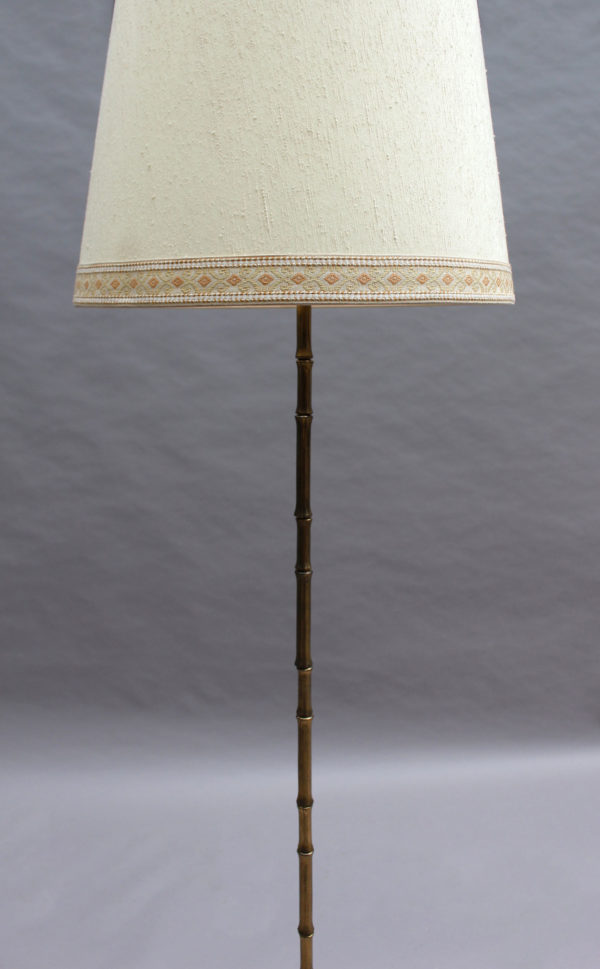 Fine French 1950's Bronze Floor Lamp by Maison Baguès - Image 16