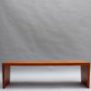 2 French 1980s Solid Cherry Benches by Richard Peduzzi