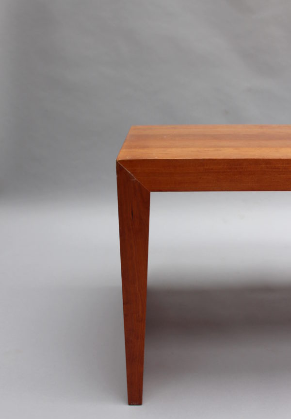 French 1980s Solid Cherry Bench by Richard Peduzzi - Image 8