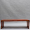 French 1980s Solid Cherry Bench by Richard Peduzzi
