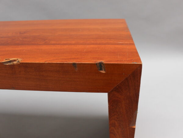 French 1980s Solid Cherry Bench by Richard Peduzzi - Image 10