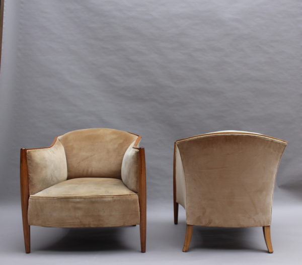 Pair of Fine French Art Deco Club Chairs - Image 3