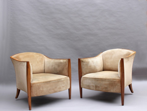 Pair of Fine French Art Deco Club Chairs - Image 2