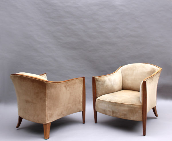 Pair of Fine French Art Deco Club Chairs - Image 5