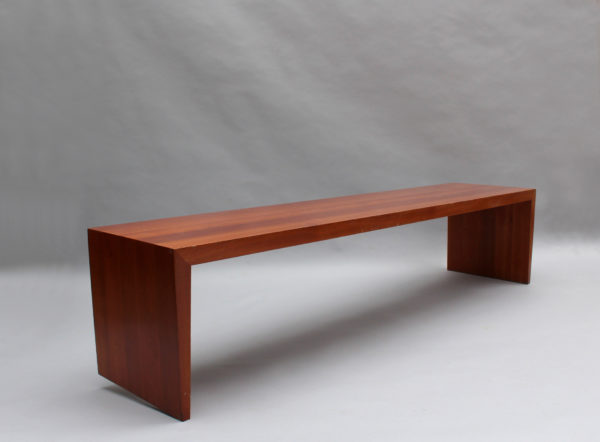 9 French 1980s Solid Cherry Benches by Richard Peduzzi - Image 4