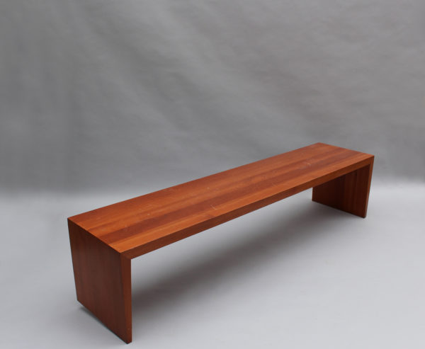 9 French 1980s Solid Cherry Benches by Richard Peduzzi - Image 5