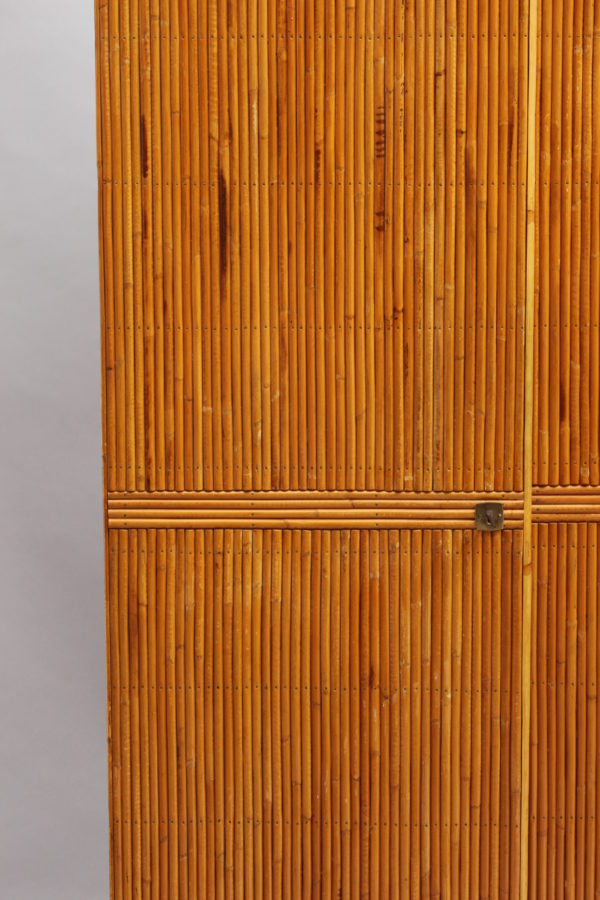 Fine French Mid-Century Bamboo Armoire - Image 5