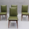 Set of 4 Fine French 1950s Compass Chairs