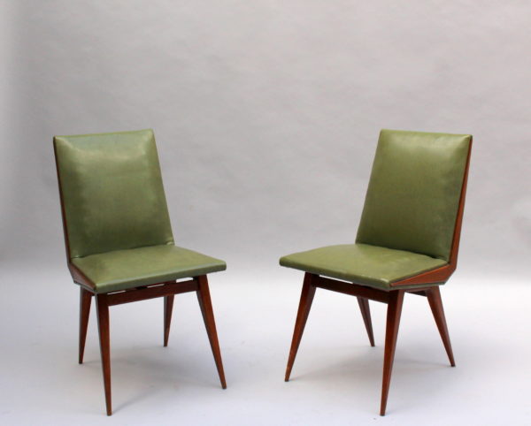 Set of 4 Fine French 1950s Compass Chairs - Image 3