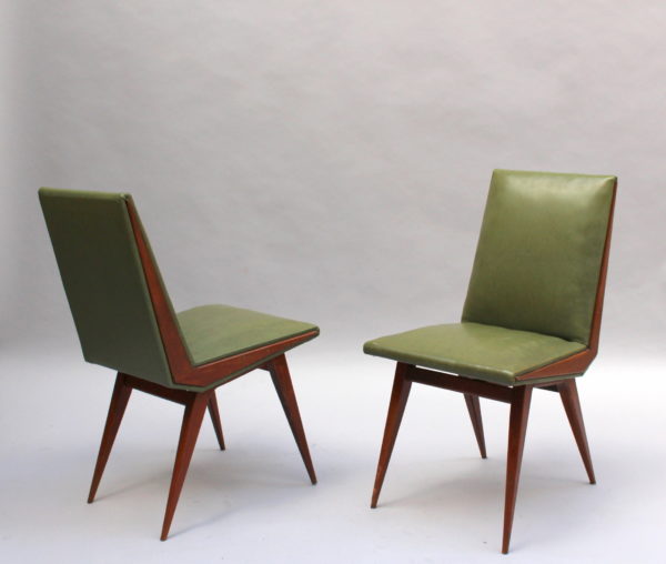 Set of 4 Fine French 1950s Compass Chairs - Image 4